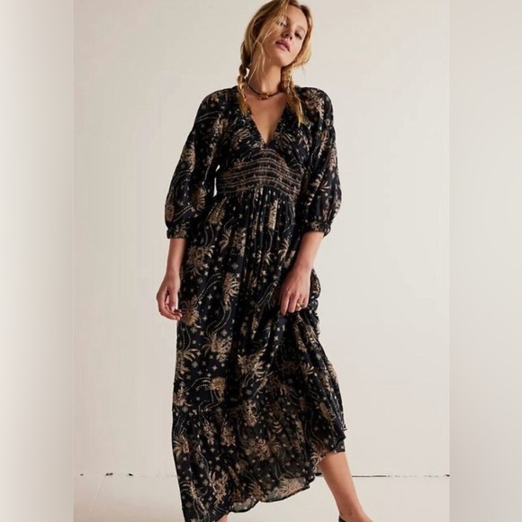 FREE PEOPLE Golden Hour Border Maxi
Bohemian Printed Dress Size M - Picture 1 of 16